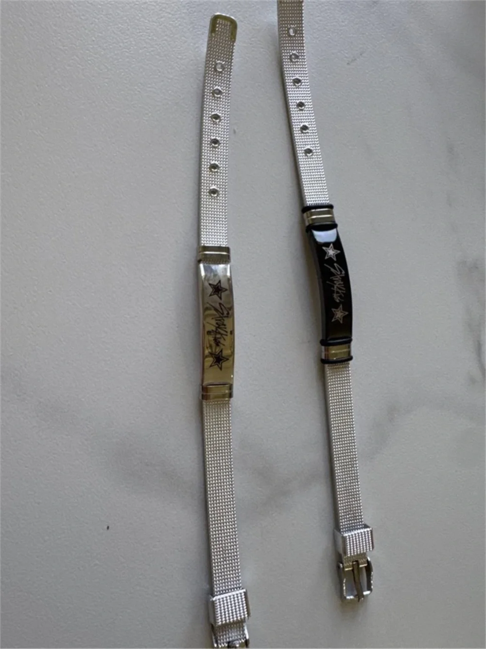 2-PK Stray Kids Stainless Steel Merch Bracelets for Gift